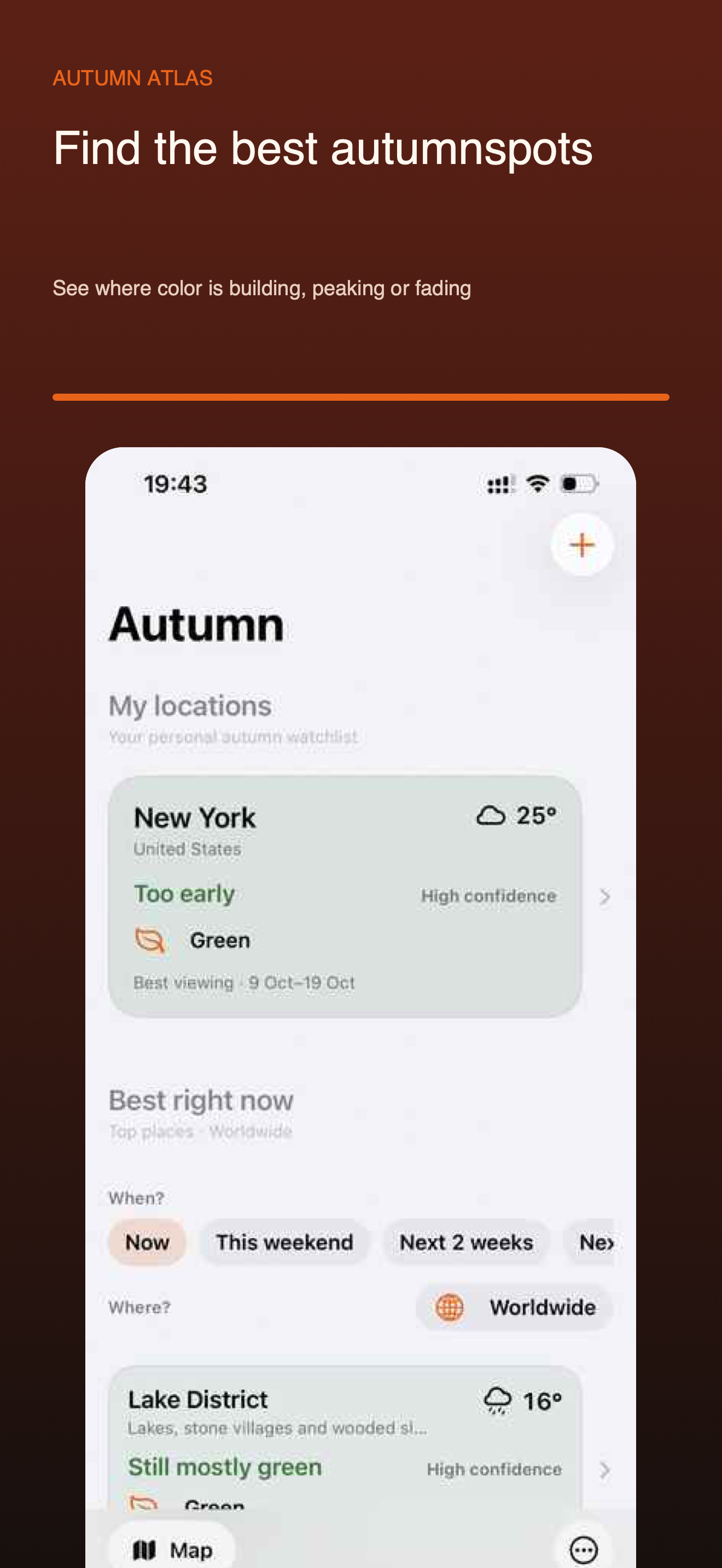 Autumn Atlas list of recommended fall color locations